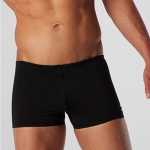 SPEEDO Men's Solid Square Leg Black, #8805016001, Size 34, NWT